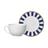 Xicara de Café 85ml com Pires Stripe Azul 12cm 1211 - Alleanza