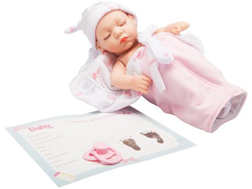 Bebê Reborn Olho Aberto Roupa Cinza, Baby Brink, Bege : .com