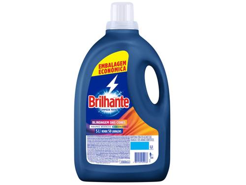 Brilhante Lava Roupas Líquido Limpeza Total 5 L