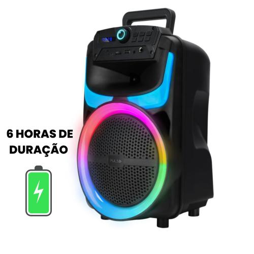 Caixa De Som Bob Amplificada Residencial Shutt 6pol 400w Led