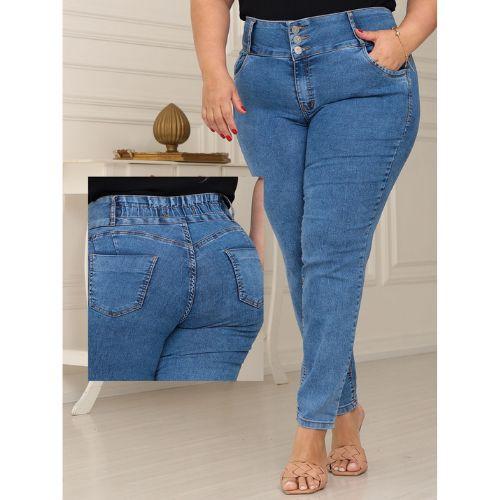 Calça Wide Leg Preta Pantalona Plus Size 46 Ao 58 - Rimale Jeans