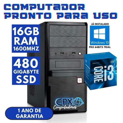 PC Gamer Completo Ryzen 5 5600G, 16GB DDR4, SSD 480GB, 500W 80 Plus, Enifler