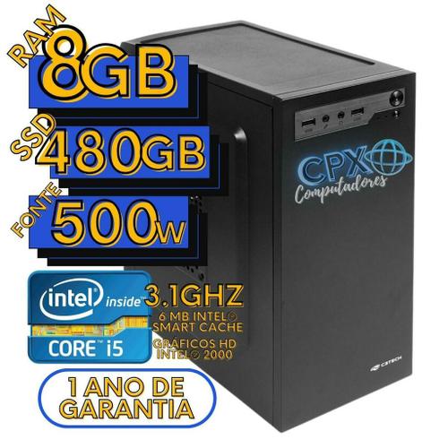 PC Gamer Completo Ryzen 5 5600G, 16GB DDR4, SSD 480GB, 500W 80 Plus, Enifler