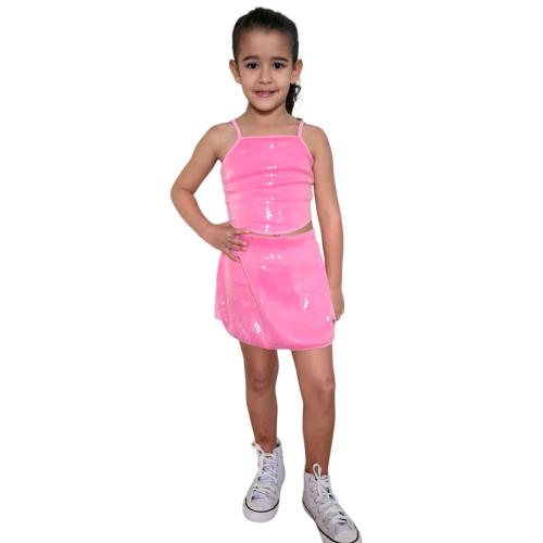 Conjunto Blusão e Legging Infantil Menina Unicorn Melão Brandili