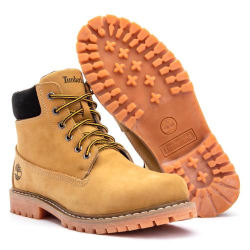 Bota Caterpillar de Couro Coturno Masculino Ref. 2190 Cor Brown