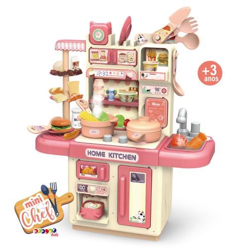 Cozinha Infantil Barbie C/ Panelinhas + Roupa Completa Jogo