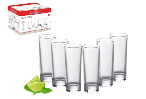 JOGO COPO VIDRO DIAMOND 6PCS X 330ML TRANSPARENTE - Niazi Chohfi