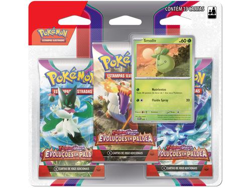 Cartas Pokémon Blister Triplo Realeza Absoluta Rilaboom - Copag