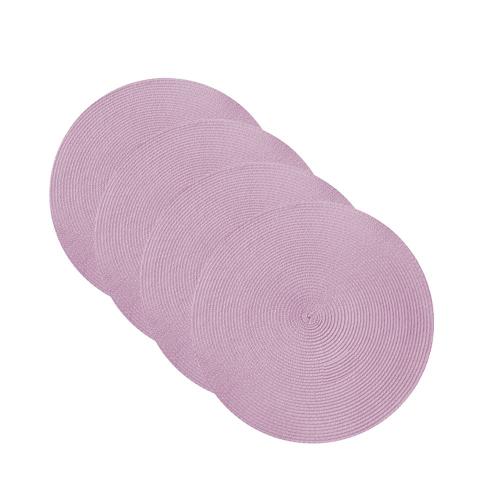 Jogo americano nuvem dupla face rosa nude/bege em couro sintético Óga