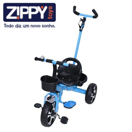 Triciclo de Passeio e Pedal para Bebe Calesita Moto Uno Rosa, motocas para  bebê 