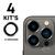 04X Kits Película de Proteção Lente Câmera Para iPhone 14 Pro 14 Pro Max - Beleza, Charme e Proteção Cinza-grafite
