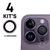 04X Kits Película de Proteção Lente Câmera Para iPhone 14 Pro 14 Pro Max - Beleza, Charme e Proteção Roxo profundo