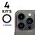 04X Kits Película de Proteção Lente Câmera Para iPhone 14 Pro 14 Pro Max - Beleza, Charme e Proteção Colorido