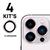 04X Kits Película de Proteção Lente Câmera Para iPhone 14 Pro 14 Pro Max - Beleza, Charme e Proteção Rosa