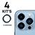 04X Kits Película de Proteção Lente Câmera Para iPhone 14 Pro 14 Pro Max - Beleza, Charme e Proteção Azul claro