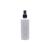 05 Vidros P/ Perfume 60ml C/ Válvula Spray - Branco Brilho Preto