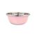 1 Bowl Tigela de Inox Colorido 3 tamanhos diferentes Salada Molho Tempero Bolo Torta Rosa