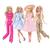 1 Conjunto Roupa Vestido Barbie O Filme + 2 pares de sapatos Modelo b, Xadrez azul