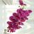 1 Haste De Orquídea Artificial Silicone Para Decorações 69cm Lilas