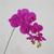 1 Haste De Orquídea Artificial Silicone Para Decorações 69cm Pink