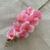 1 Haste De Orquídea Artificial Silicone Para Decorações 69cm Rosa