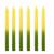 1 Kg e Meio De Vela Palito - 48 Velas em média - Quilo Amarelo e Verde