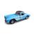 1 Miniatura Chevrolet Corvette 1957 Carro Metal Abre Porta Azul