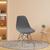 10 Capas De Cadeira Charles Eiffel Nordic Eames Luxo Sala Quarto Malha Gel Premium Moderna Chumbo
