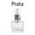 10 Frasco 30ml Vidro Mini Cubo C/ Válvula Spray P/ Perfume Somente Prata