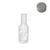 10 Mini Garrafinhas Frascos De Plástico Pet 50ml C/ Tampa colorida Para festa decoração prata
