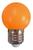 10 Peças - Lampada Led Bolinha 1w 127v E27 Colorida LARANJA