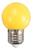 10 Peças - Lampada Led Bolinha 1w 127v E27 Colorida AMARELO