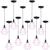 10 Pendentes Aramado Diamante Luminária Lustre P Teto Retrô Vintage Industrial Balcão Agp Ilumini Rosa