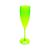10 Taças De Champanhe Acrílico Cristal Colorido 160Ml Verde Neon