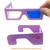 10 unid Óculos de Papel sem filtro Fúcsia