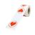 100 Etiquetas Adesivas Lacre Transparente Lacre de Sacola e Caixa Vermelho