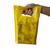 100 Sacolas Plásticas 20x30 Alça Boca De Palhaço / Vazadas, ( Material misto reciclado e virgem) Amarela