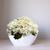 12 buques flores artificiais mini hortênsia artificial decorativa p guirlanda cestas preço atacado Branco