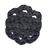 12 Elastico P Cabelo Amarrador Xuxa Fluflu Scrunchie Color preto