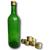 12 Garrafa de Vidro Vinho Verde 750ml C/Tampa e Lacre Licor Dourada