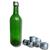 12 Garrafa de Vidro Vinho Verde 750ml C/Tampa e Lacre Licor Prata