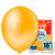 12 Unidades Balão Bexiga Liso Redondo Número 16 Polegadas Pic Pic - Balões Bexigas Várias Cores Para Festas e Comemorações Amarelo Papaya