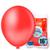 12 Unidades Balão Bexiga Liso Redondo Número 16 Polegadas Pic Pic - Balões Bexigas Várias Cores Para Festas e Comemorações Vermelho