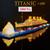 1860 peças blocos de montar mega navio titanic (com ou sem caixa) Com led sem caixa