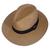 2 Chapéu Modelo Panamá Estilo Clássico Social Varias Cores Caramelo