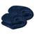 2 Coberta Manta Soft Casal Microfibra Veludo 2,00 x1,80 Antialérgico Cobertor Dupla Face Toque Macio Azul Marinho