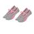 2 Pares De Meias Femininas Para Pilates Antiderrapante Sapatilha Rosa