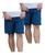 2 Short Bermuda Adulto Tactel C Elastano Academia Verão 099 2 azul marinho