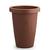 2 Vasos Redondos Gregos 32 Lts Decorativos De Plástico Para Plantas Flores Jardins Terracota