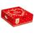 20 Caixa Kraft Presente Pascoa Para 4 Doces Quadrada 8x7,5x4 vermelha